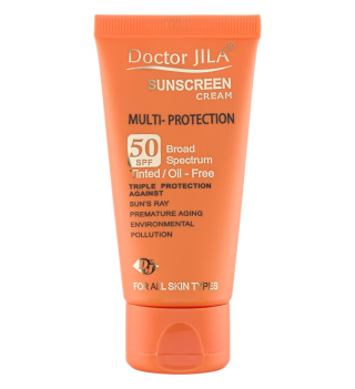 کرم ضد آفتاب رنگی دکتر ژیلا مدل Multi Protection با SPF50 مناسب انواع پوست حجم 50 میلی لیتر