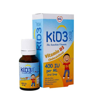 قطره Kids3 بنیان سلامت کسری مدل Vitamin D3 حجم 15 میلی لیتر