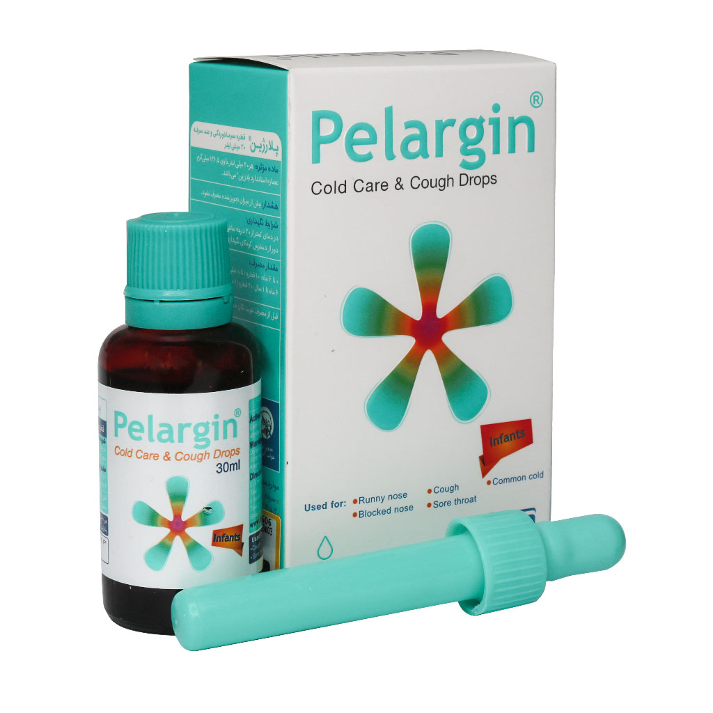 قطره سرماخوردگی و ضد سرفه پلارژین -Pelargin Cold Care And Cough Drops