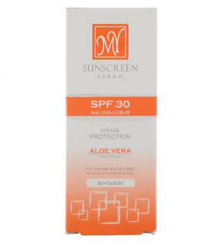 کرم ضد آفتاب بی رنگ مای با SPF30 مناسب پوست خشک و معمولی حجم 50 میلی لیتر